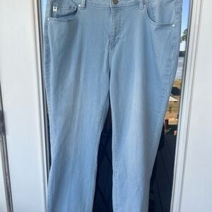 Belle by Kim Gravel Light Blue Straight Leg Jeans